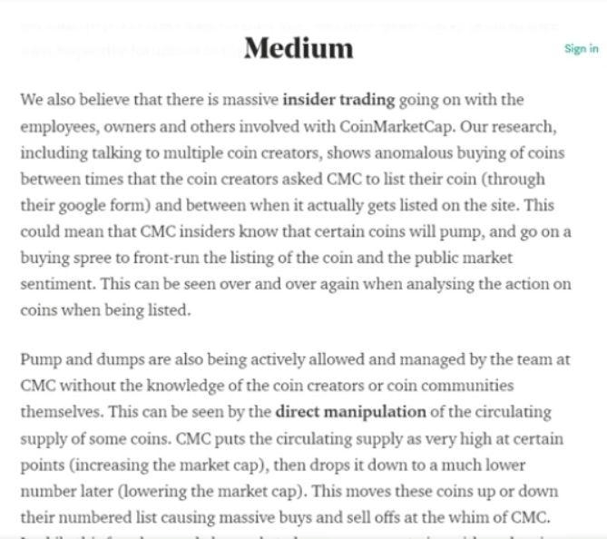 你是如何落入 CoinMarketCap 设下的圈套的？