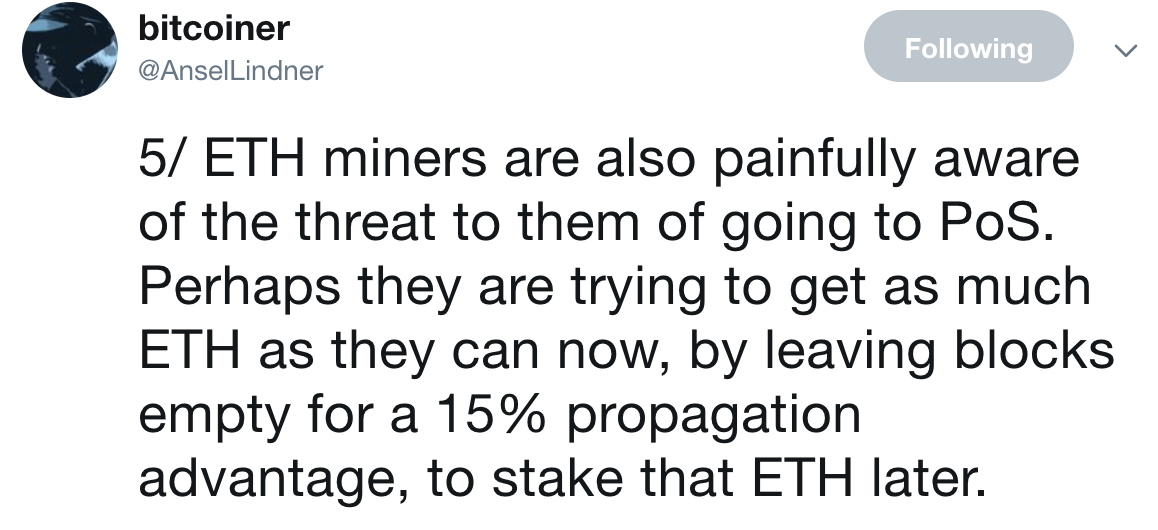 以太坊「空块」数量激增威胁到网络安全？