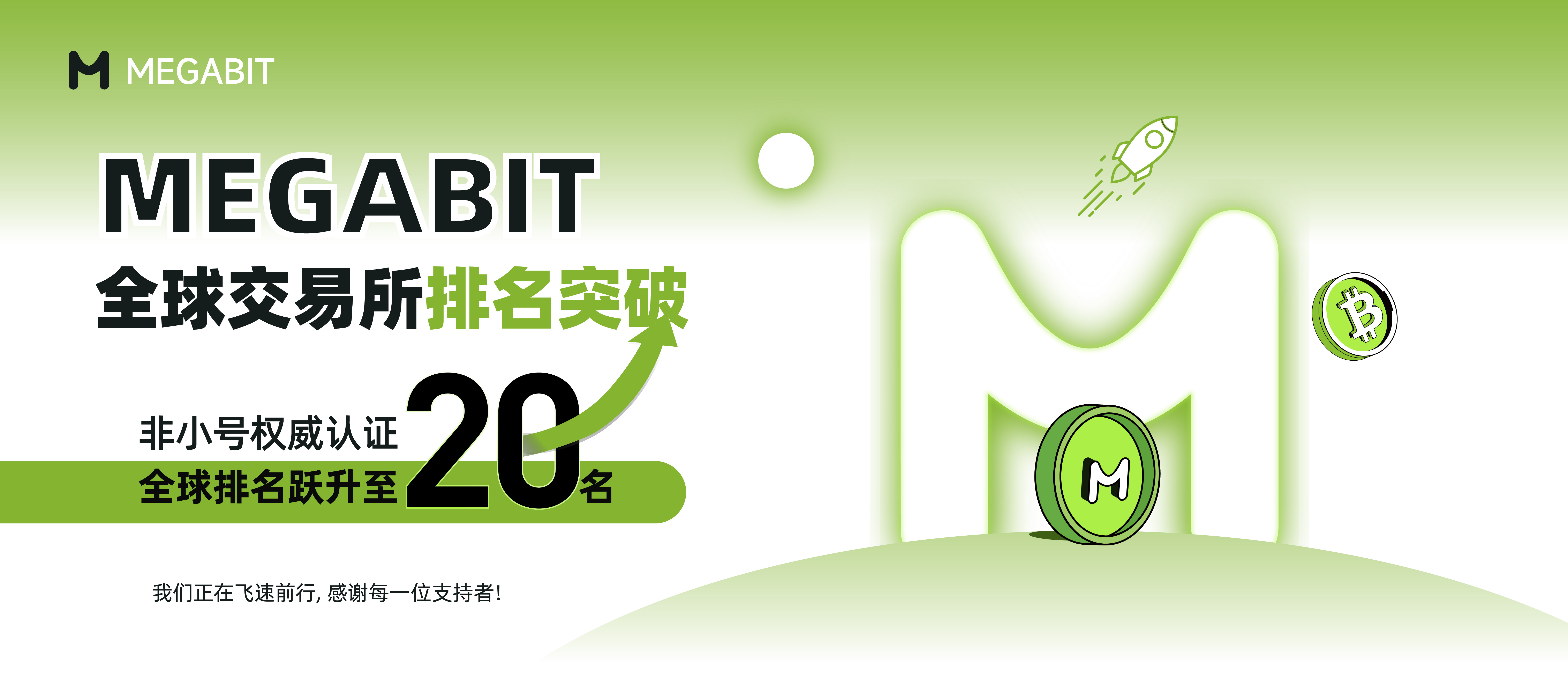 Megabit交易所全球排名跃升至第20位-非小号