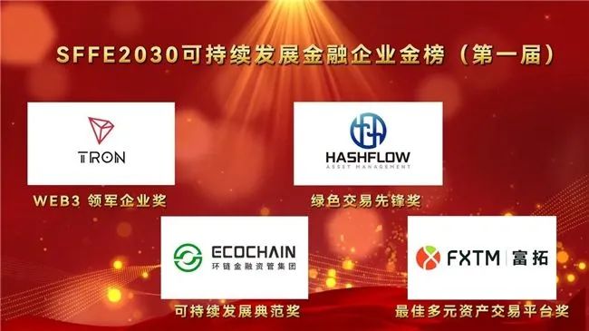 媒体报道 | 波场TRON荣膺首届SFFE2030 Web3领军企业奖