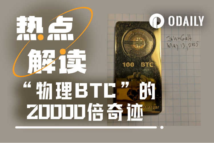 “实体BTC”出世，一场长达13年的20000倍投资奇迹