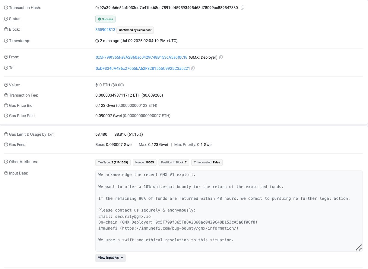 超4000万美元被盗，GMX遭精准伏击始末-非小号